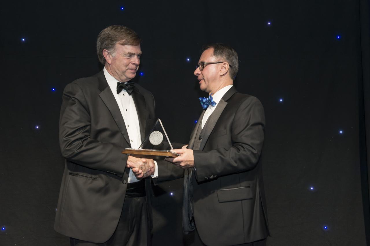 The annual Dr. Wernher Von Braun Memorial Dinner was held at the U.S. Space and Rocket Center's Davidson Center on October 26, 2017 with Keynote speaker General John Hyten, Commander of U.S. Strategic Command. Emcee was Mark Larson of Mark Larson Media Services, Inc. Dr. Wernher Von Braun Memorial Scholarships were presented to 8 college students by the National Space Club. Educator of the Year was awarded to Tammy Thorpe; Community Service award was presented to Huntsville, Al. Mayor Tommy Battle. The Communications Award was presented to retired astronaut Dr. Mike Massimino. The Distinguished Science Award was presented to Dr. Martin Weisskopf. The Astronautics Engineer Award was presented to Douglas R. Cooke. The Dr. Wernher Von Braun Space Flight Trophy was presented to Robert Lightfoot. 