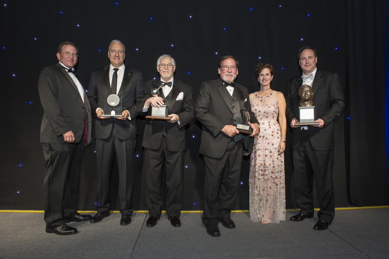 The annual Dr. Wernher Von Braun Memorial Dinner was held at the U.S. Space and Rocket Center's Davidson Center on October 26, 2017 with Keynote speaker General John Hyten, Commander of U.S. Strategic Command. Emcee was Mark Larson of Mark Larson Media Services, Inc. Dr. Wernher Von Braun Memorial Scholarships were presented to 8 college students by the National Space Club. Educator of the Year was awarded to Tammy Thorpe; Community Service award was presented to Huntsville, Al. Mayor Tommy Battle. The Communications Award was presented to retired astronaut Dr. Mike Massimino. The Distinguished Science Award was presented to Dr. Martin Weisskopf. The Astronautics Engineer Award was presented to Douglas R. Cooke. The Dr. Wernher Von Braun Space Flight Trophy was presented to Robert Lightfoot. 