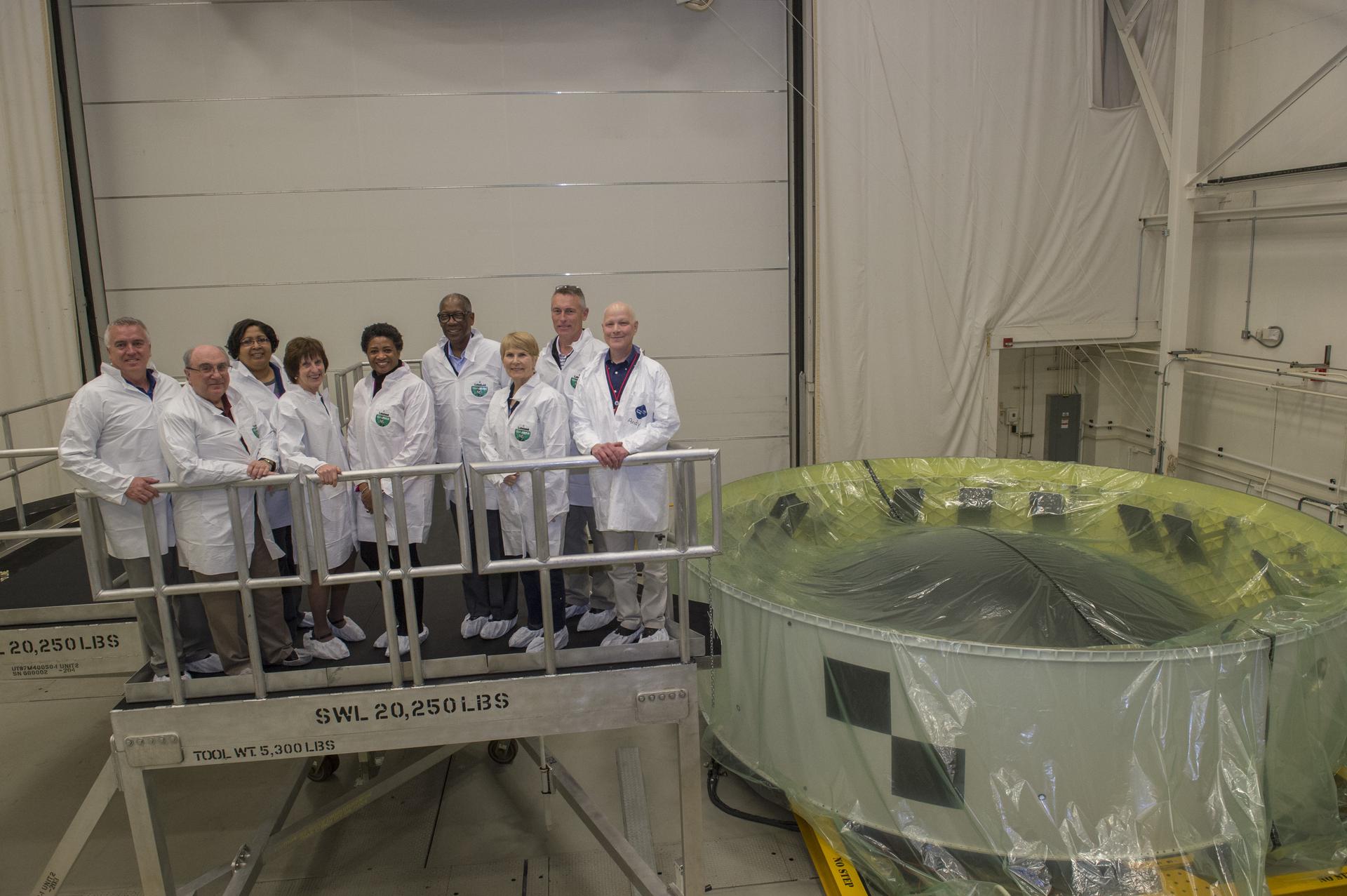 The ASAP members tour a NASA facility