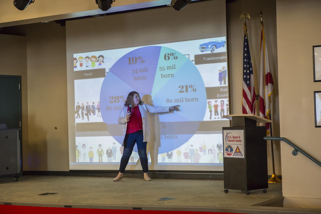 The NASA Educator Resource Center hosted the 2018 "Leading Within a Multigenerational Workforce" mentoring event. Opening remarks were by MSFC Deputy Director, Jody Singer, with a mentoring presentation from Mat Park. The key note presenter was UAH professor Kristin Scroggin.