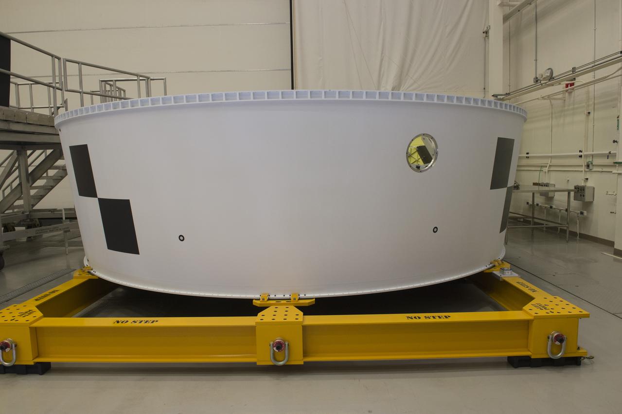 General overview and detail, Close-Out, photos of the  SLS Orion Stage Adapter EM-1...exterior overall views (5)