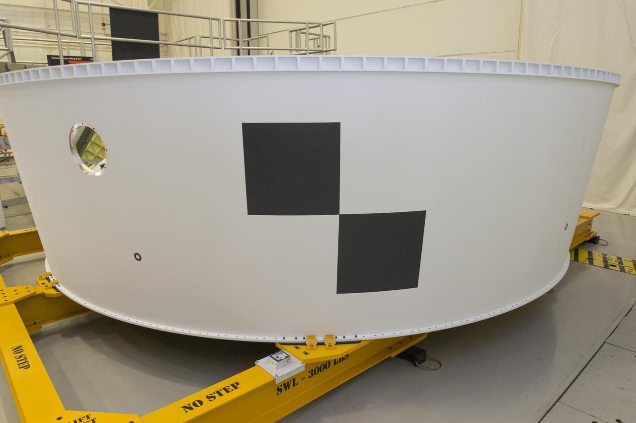 General overview and detail, Close-Out, photos of the  SLS Orion Stage Adapter EM-1...exterior overall views (5)