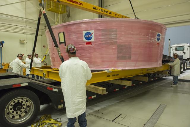 NASA image: Orion Stage Adapter move to Redstone Airfield