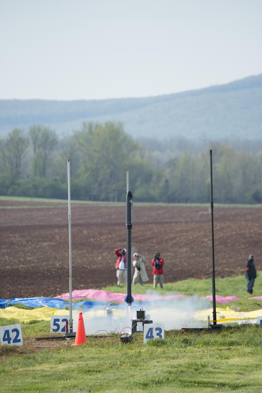 After eight months of designing, building and testing, the middle school, high school and college and university teams launched their rockets as part of NASA Student Launch on Sunday, April 8. The rockets and their payloads are designed to fly to 1-mile in altitude before deploying recovery systems that brings them safely to the ground. 