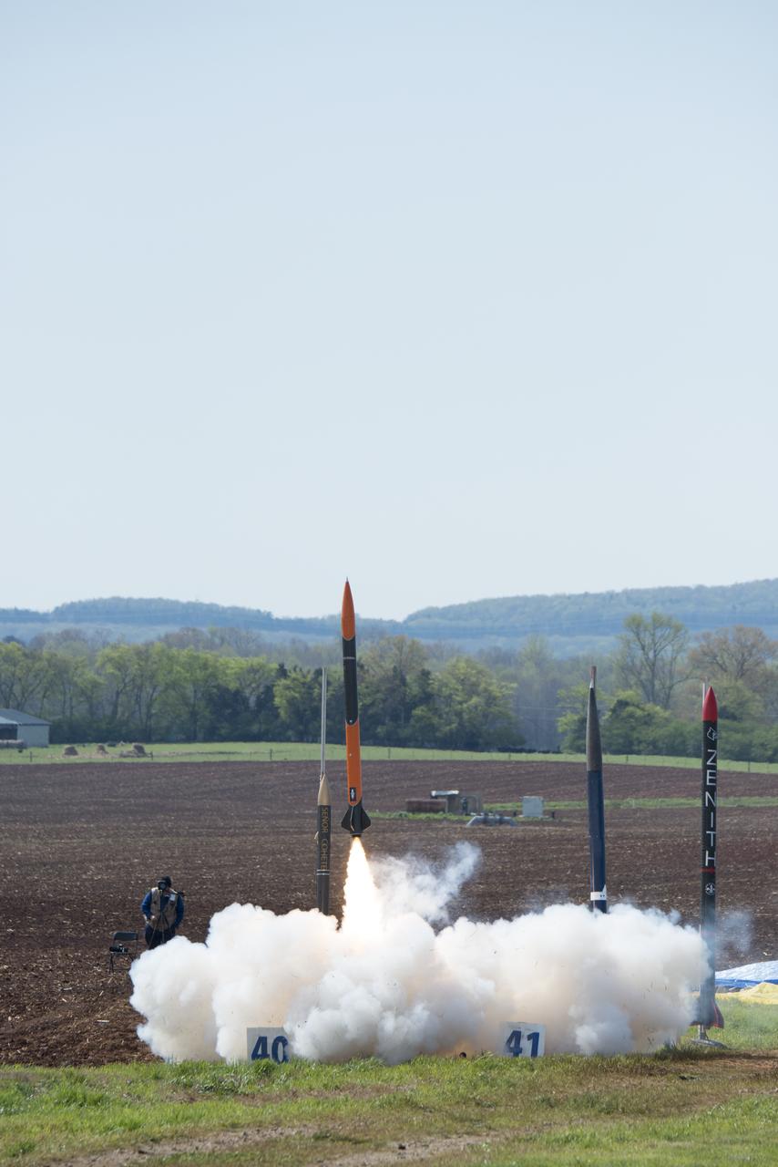  After eight months of designing, building and testing, the middle school, high school and college and university teams launched their rockets as part of NASA Student Launch on Sunday, April 8. The rockets and their payloads are designed to fly to 1-mile in altitude before deploying recovery systems that brings them safely to the ground. 