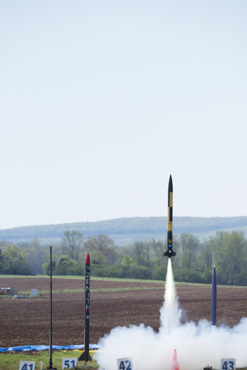  After eight months of designing, building and testing, the middle school, high school and college and university teams launched their rockets as part of NASA Student Launch on Sunday, April 8. The rockets and their payloads are designed to fly to 1-mile in altitude before deploying recovery systems that brings them safely to the ground. 