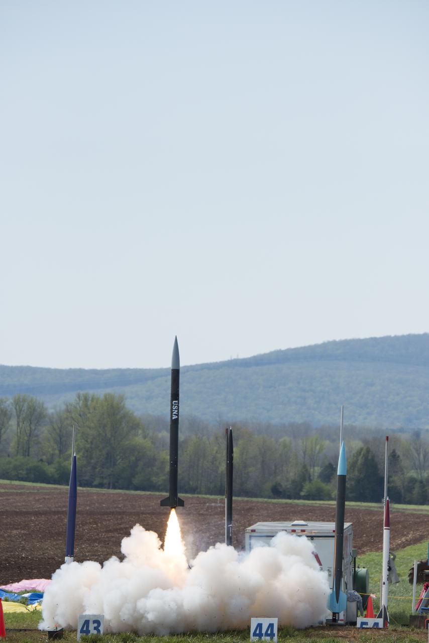  After eight months of designing, building and testing, the middle school, high school and college and university teams launched their rockets as part of NASA Student Launch on Sunday, April 8. The rockets and their payloads are designed to fly to 1-mile in altitude before deploying recovery systems that brings them safely to the ground. 
