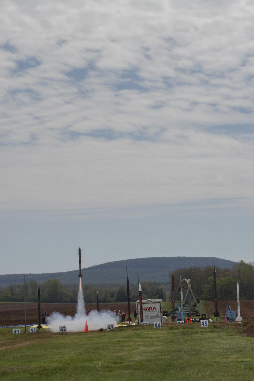 After eight months of designing, building and testing, the middle school, high school and college and university teams launched their rockets as part of NASA Student Launch on Sunday, April 8. The rockets and their payloads are designed to fly to 1-mile in altitude before deploying recovery systems that brings them safely to the ground. 