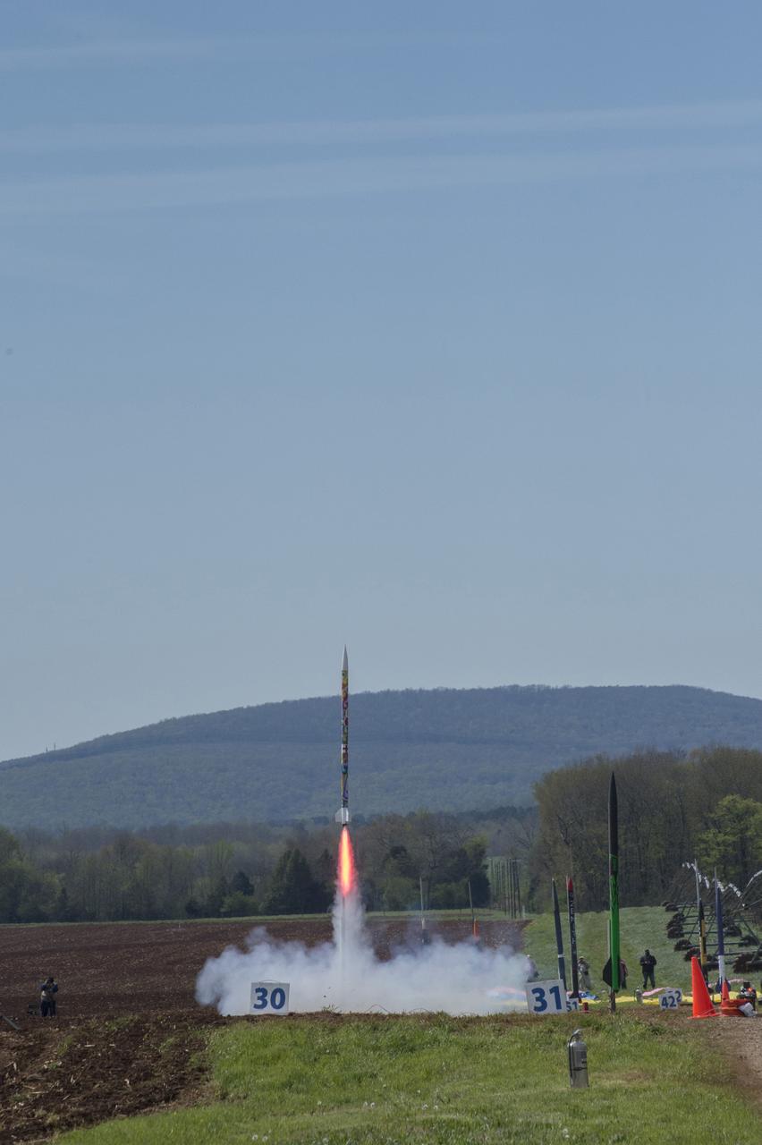 After eight months of designing, building and testing, the middle school, high school and college and university teams launched their rockets as part of NASA Student Launch on Sunday, April 8. The rockets and their payloads are designed to fly to 1-mile in altitude before deploying recovery systems that brings them safely to the ground. 