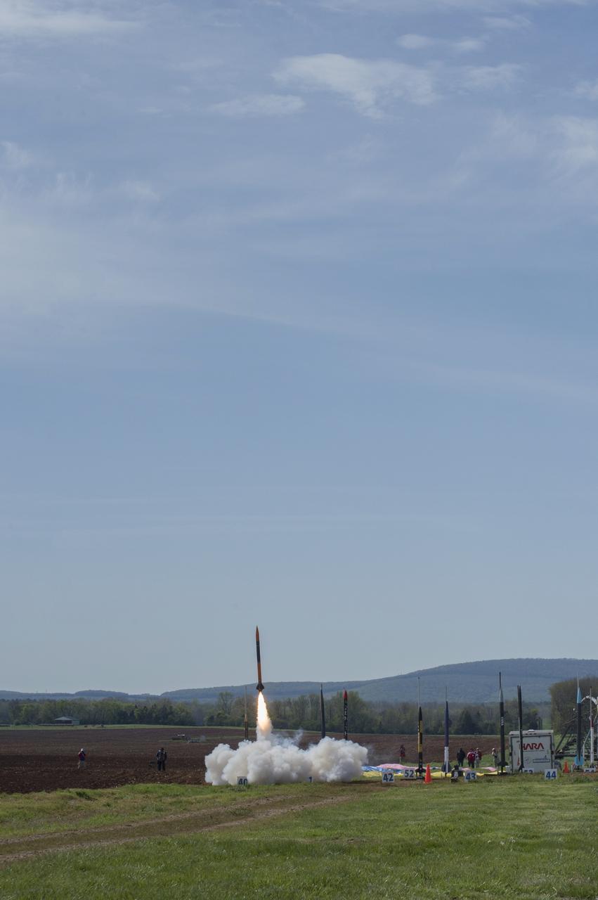 After eight months of designing, building and testing, the middle school, high school and college and university teams launched their rockets as part of NASA Student Launch on Sunday, April 8. The rockets and their payloads are designed to fly to 1-mile in altitude before deploying recovery systems that brings them safely to the ground. 