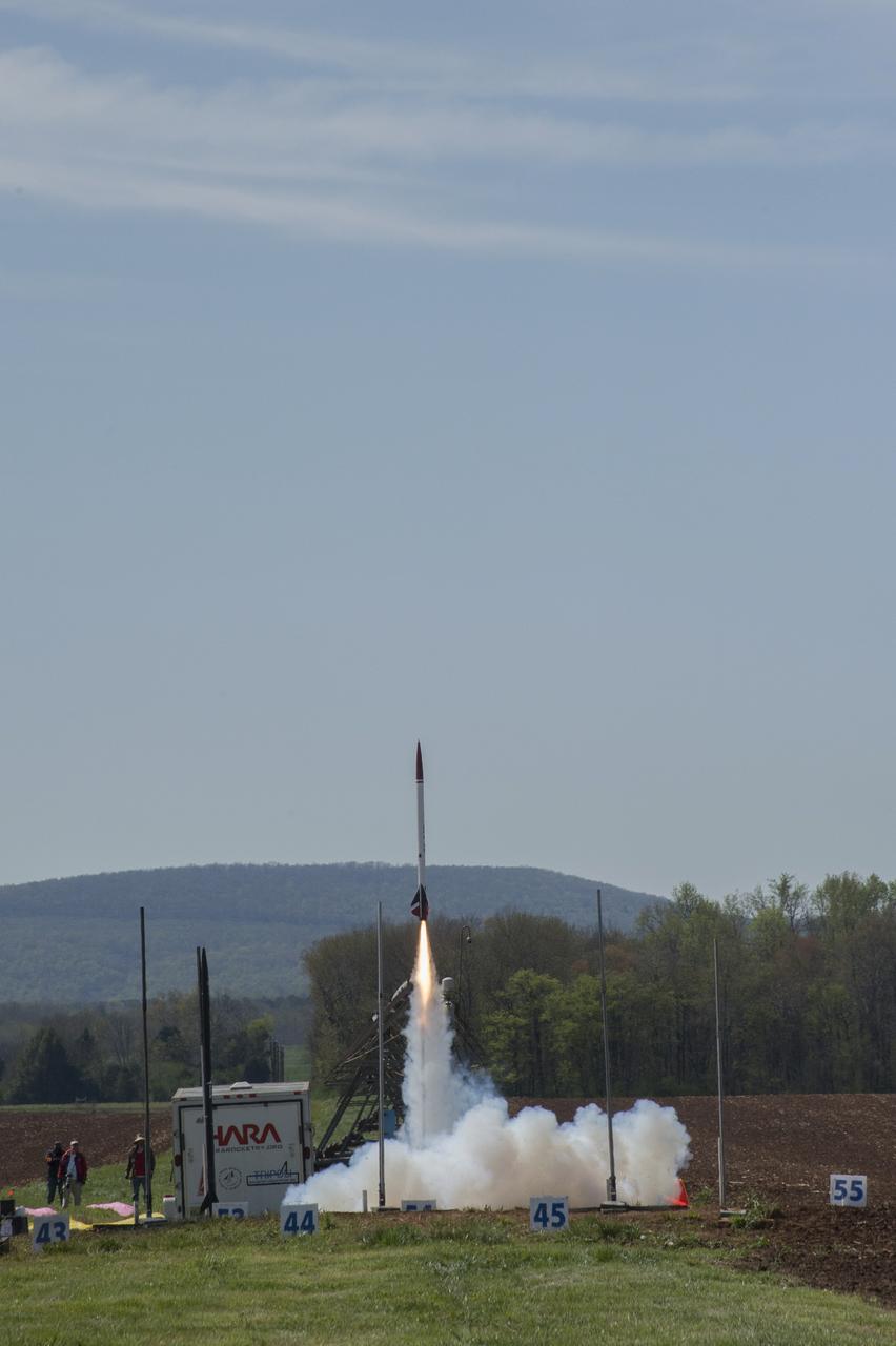 After eight months of designing, building and testing, the middle school, high school and college and university teams launched their rockets as part of NASA Student Launch on Sunday, April 8. The rockets and their payloads are designed to fly to 1-mile in altitude before deploying recovery systems that brings them safely to the ground. 