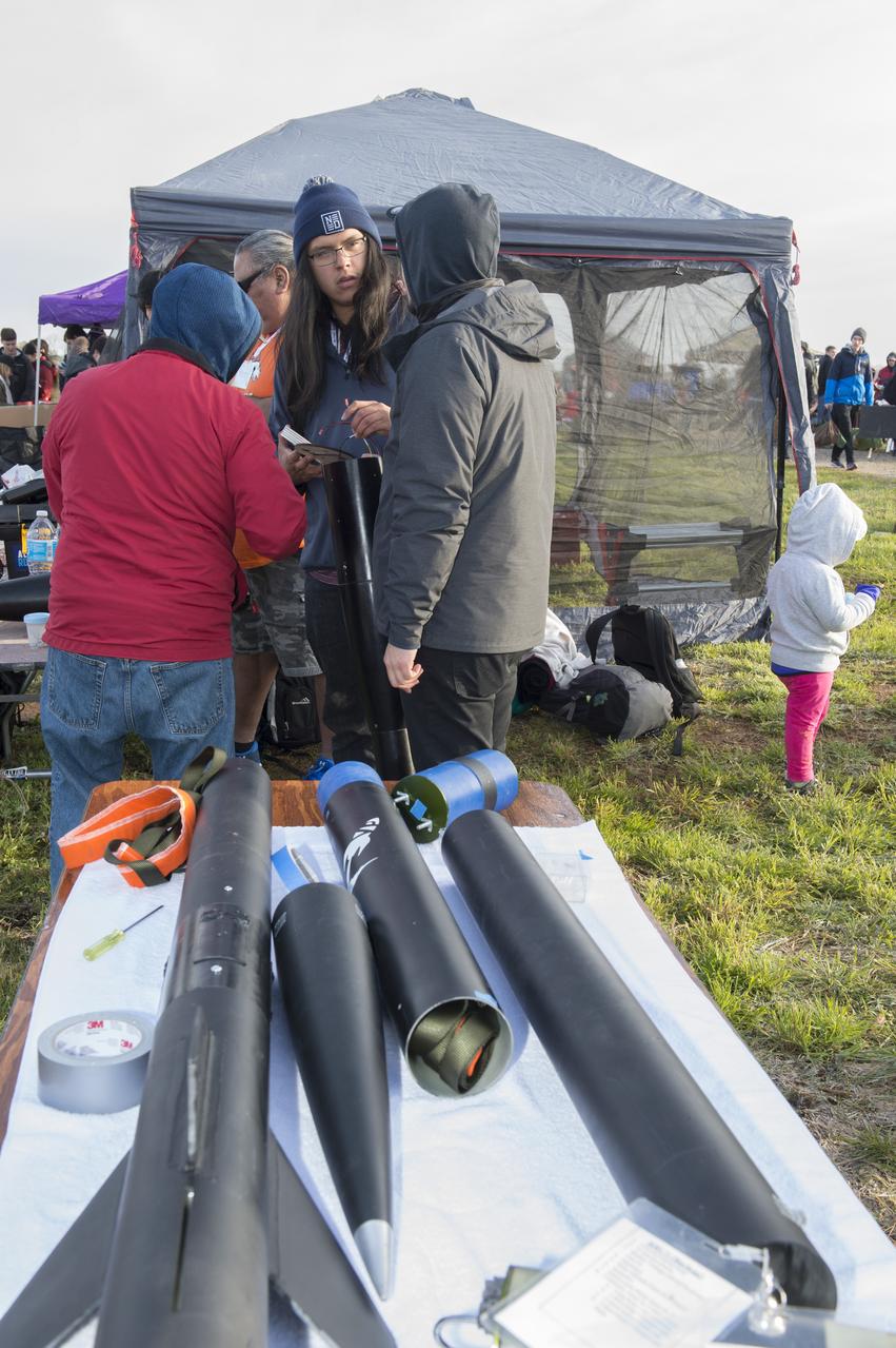 After eight months of designing, building and testing, the middle school, high school and college and university teams launched their rockets as part of NASA Student Launch on Sunday, April 8. The rockets and their payloads are designed to fly to 1-mile in altitude before deploying recovery systems that brings them safely to the ground. 