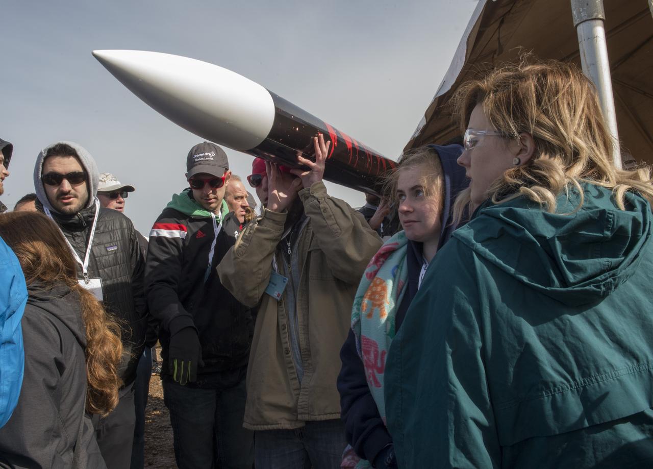After eight months of designing, building and testing, the middle school, high school and college and university teams launched their rockets as part of NASA Student Launch on Sunday, April 8. The rockets and their payloads are designed to fly to 1-mile in altitude before deploying recovery systems that brings them safely to the ground. 