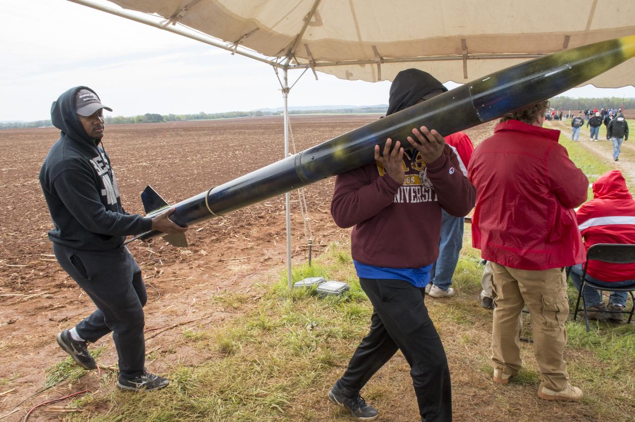 After eight months of designing, building and testing, the middle school, high school and college and university teams launched their rockets as part of NASA Student Launch on Sunday, April 8. The rockets and their payloads are designed to fly to 1-mile in altitude before deploying recovery systems that brings them safely to the ground.