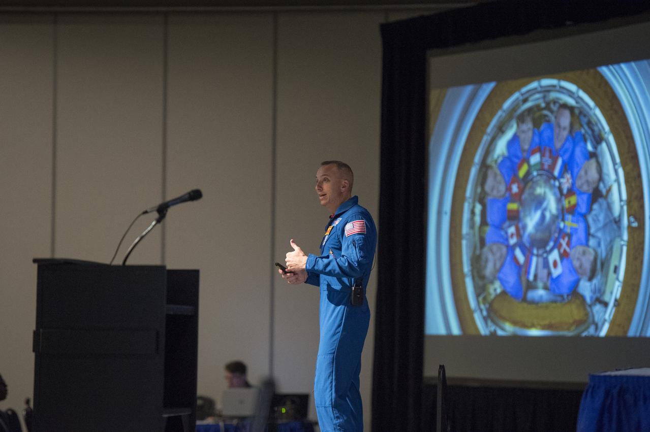 On Thursday, April 5, over 800 middle school, high school and college and university students representing 23 states listened as NASA astronaut Randy Bresnik and European Space Agency astronaut Paolo Nespoli told shared their experiences of exploring space and chasing their dreams. The students were in Huntsville for a week of activities as part of NASA Student Launch.