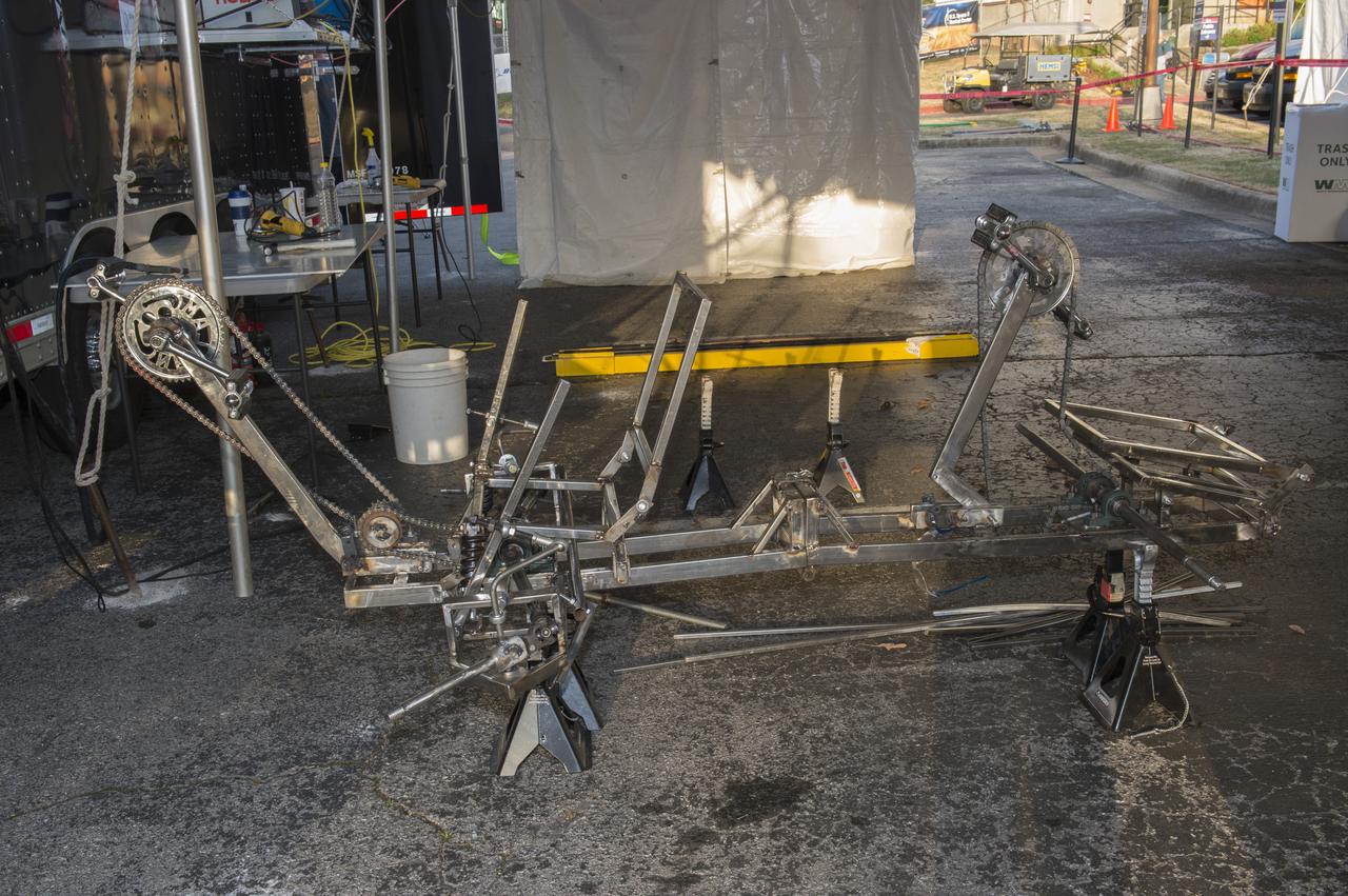 High school and university students competed in the 2018 Human Exploration Rover Challenge event at the U.S. Space and Rocket Center in Huntsville, Alabama. Students came from across the U.S. as well as several foreign countries such as Brazil, Germany, India, and Mexico. This event, which is normally a 2 day event, was shortened to 1 day in 2018 due to adverse weather conditions.