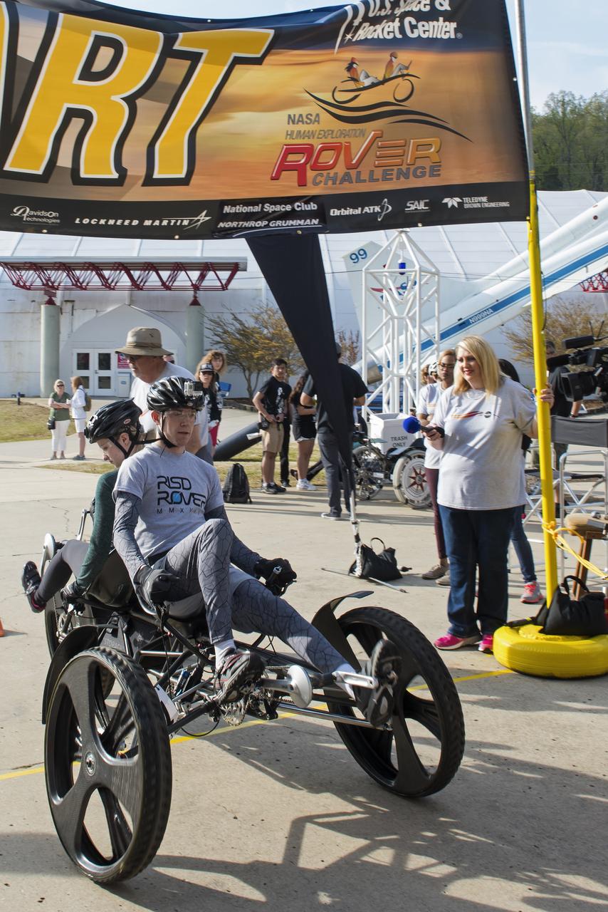  High school and university students competed in the 2018 Human Exploration Rover Challenge event at the U.S. Space and Rocket Center in Huntsville, Alabama. Students came from across the U.S. as well as several foreign countries such as Brazil, Germany, India, and Mexico. This event, which is normally a 2 day event, was shortened to 1 day in 2018 due to adverse weather conditions.