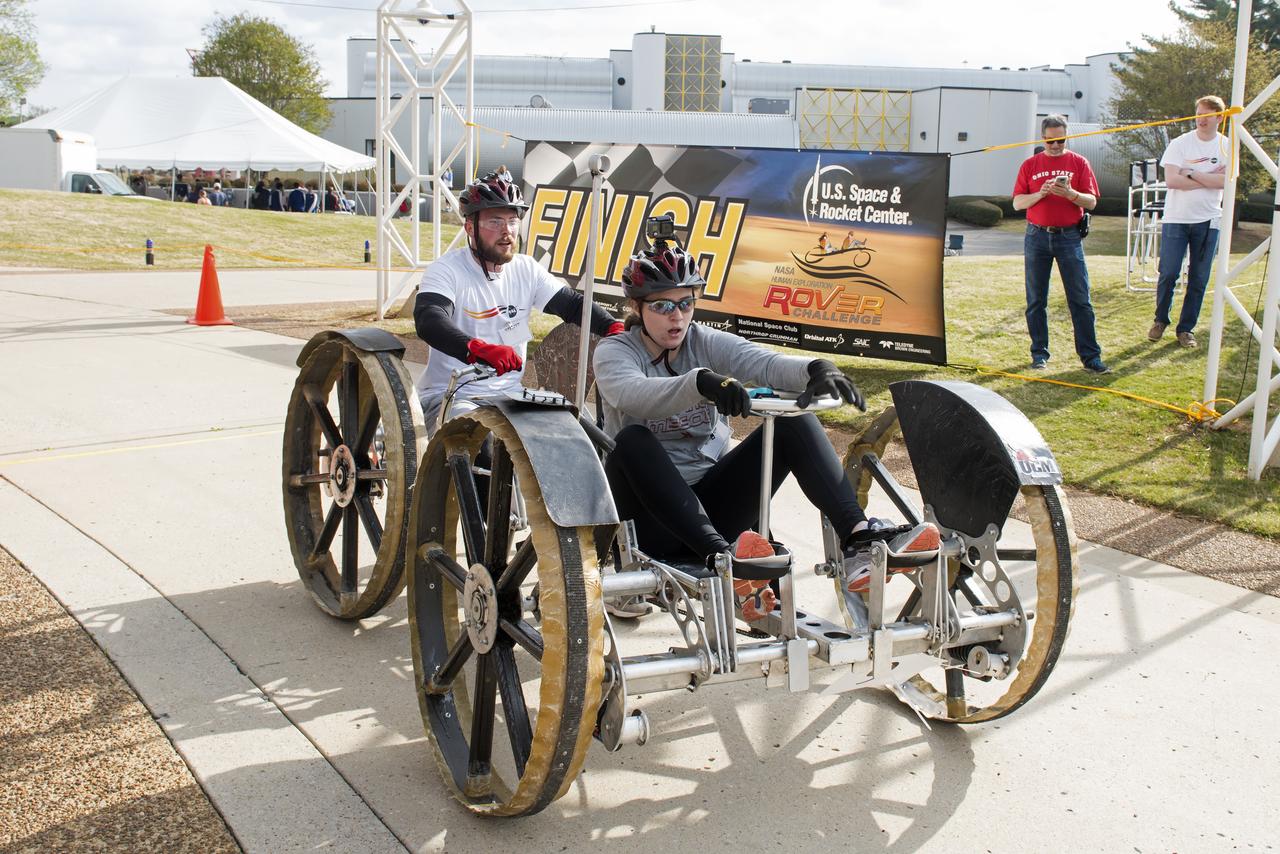  High school and university students competed in the 2018 Human Exploration Rover Challenge event at the U.S. Space and Rocket Center in Huntsville, Alabama. Students came from across the U.S. as well as several foreign countries such as Brazil, Germany, India, and Mexico. This event, which is normally a 2 day event, was shortened to 1 day in 2018 due to adverse weather conditions.