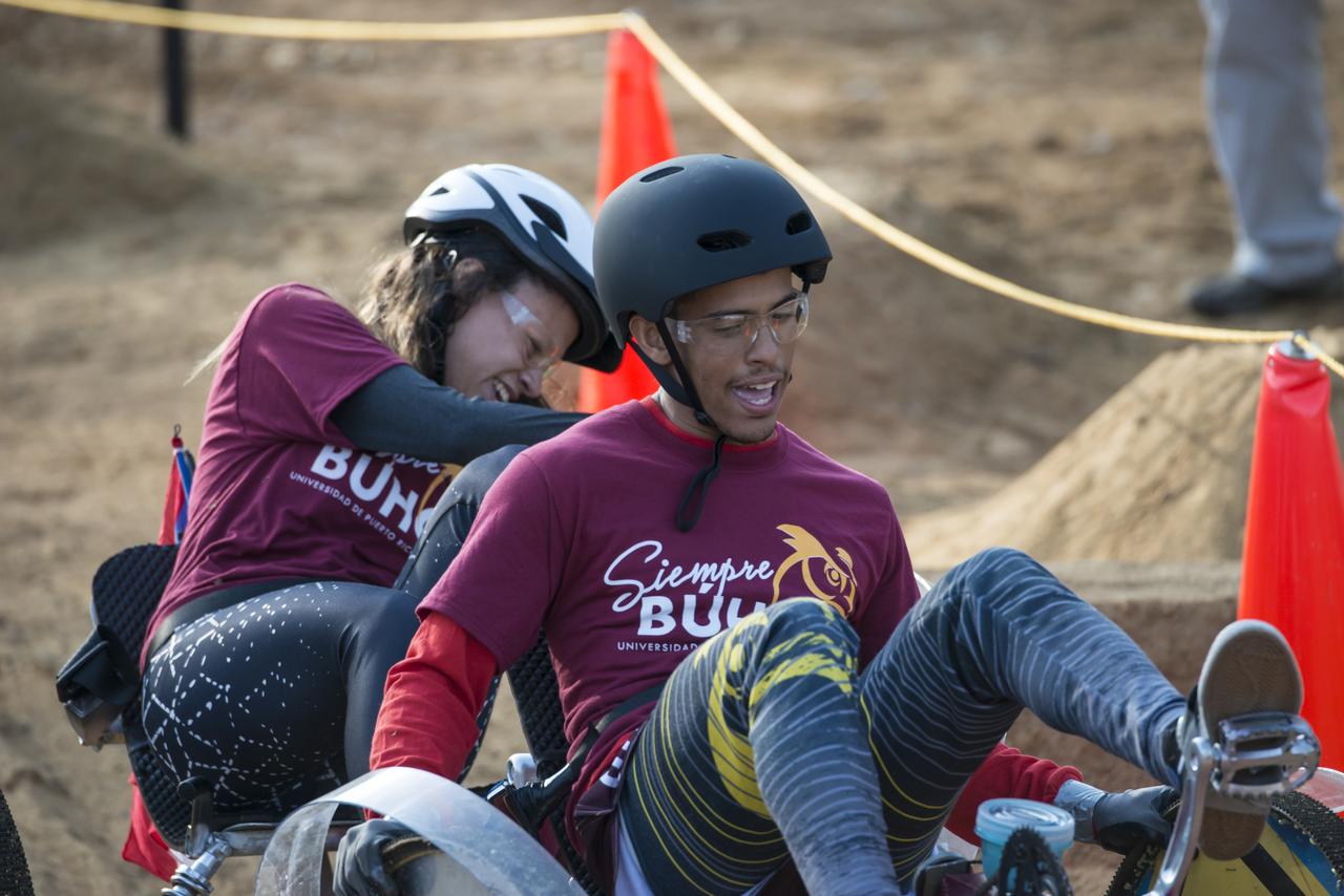 High school and university students competed in the 2018 Human Exploration Rover Challenge event at the U.S. Space and Rocket Center in Huntsville, Alabama. Students came from across the U.S. as well as several foreign countries such as Brazil, Germany, India, and Mexico. This event, which is normally a 2 day event, was shortened to 1 day in 2018 due to adverse weather conditions.