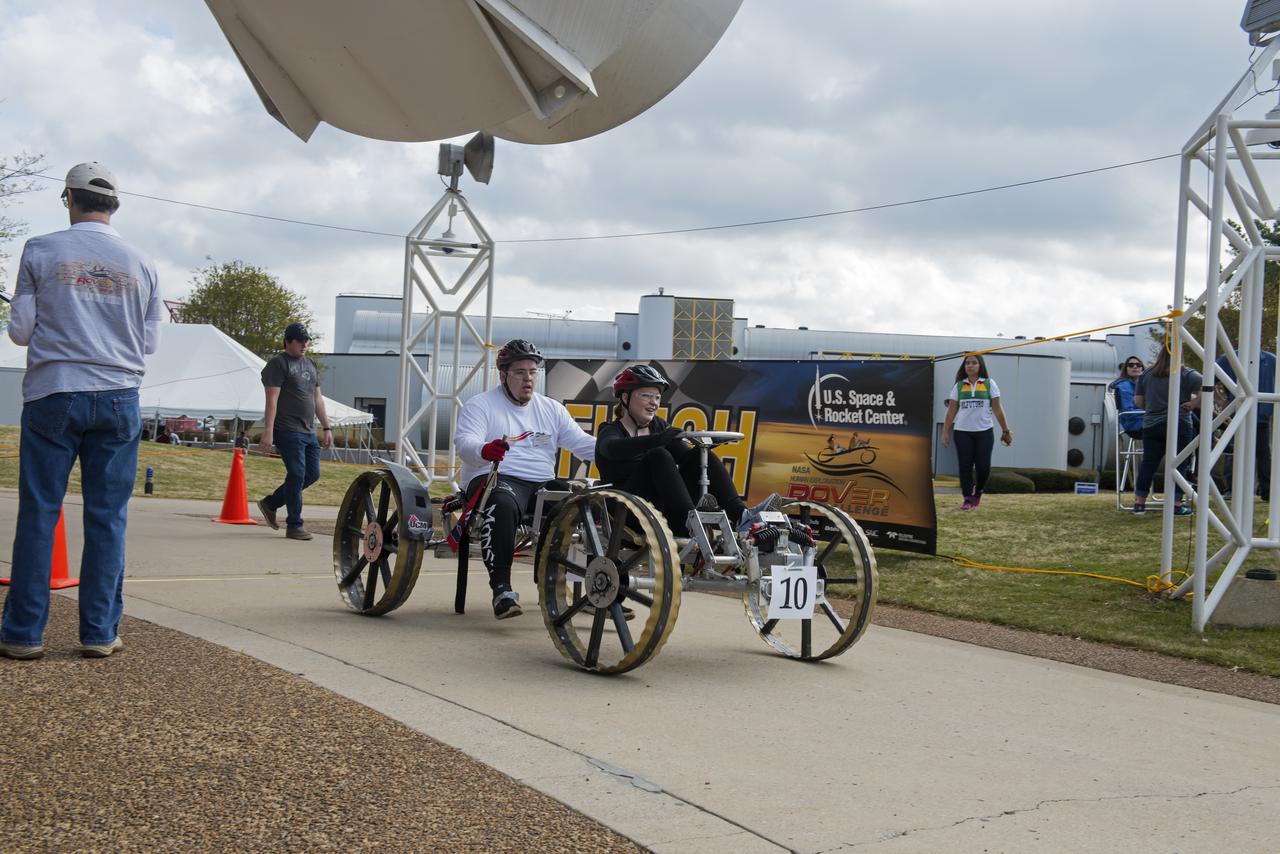  High school and university students competed in the 2018 Human Exploration Rover Challenge event at the U.S. Space and Rocket Center in Huntsville, Alabama. Students came from across the U.S. as well as several foreign countries such as Brazil, Germany, India, and Mexico. This event, which is normally a 2 day event, was shortened to 1 day in 2018 due to adverse weather conditions.
