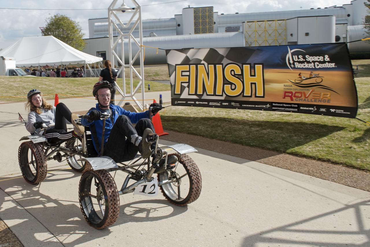  High school and university students competed in the 2018 Human Exploration Rover Challenge event at the U.S. Space and Rocket Center in Huntsville, Alabama. Students came from across the U.S. as well as several foreign countries such as Brazil, Germany, India, and Mexico. This event, which is normally a 2 day event, was shortened to 1 day in 2018 due to adverse weather conditions.
