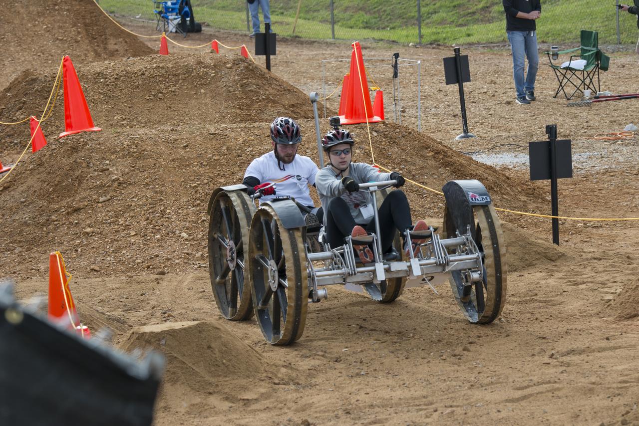 High school and university students competed in the 2018 Human Exploration Rover Challenge event at the U.S. Space and Rocket Center in Huntsville, Alabama. Students came from across the U.S. as well as several foreign countries such as Brazil, Germany, India, and Mexico. This event, which is normally a 2 day event, was shortened to 1 day in 2018 due to adverse weather conditions.