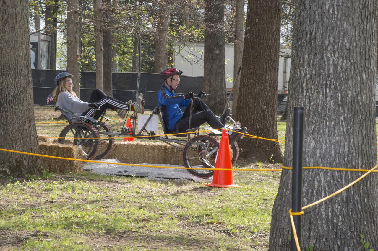 High school and university students competed in the 2018 Human Exploration Rover Challenge event at the U.S. Space and Rocket Center in Huntsville, Alabama. Students came from across the U.S. as well as several foreign countries such as Brazil, Germany, India, and Mexico. This event, which is normally a 2 day event, was shortened to 1 day in 2018 due to adverse weather conditions.