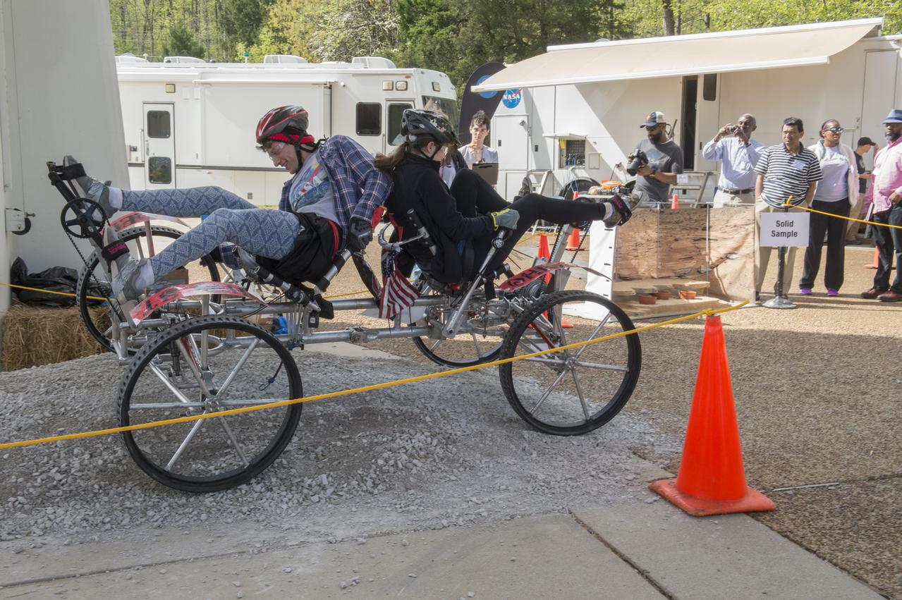 High school and university students competed in the 2018 Human Exploration Rover Challenge event at the U.S. Space and Rocket Center in Huntsville, Alabama. Students came from across the U.S. as well as several foreign countries such as Brazil, Germany, India, and Mexico. This event, which is normally a 2 day event, was shortened to 1 day in 2018 due to adverse weather conditions.