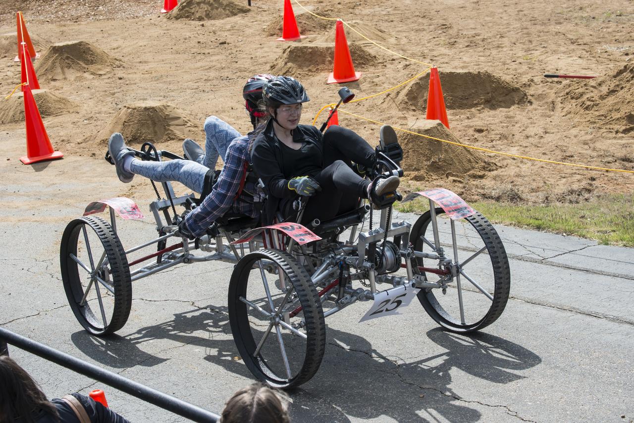 High school and university students competed in the 2018 Human Exploration Rover Challenge event at the U.S. Space and Rocket Center in Huntsville, Alabama. Students came from across the U.S. as well as several foreign countries such as Brazil, Germany, India, and Mexico. This event, which is normally a 2 day event, was shortened to 1 day in 2018 due to adverse weather conditions.