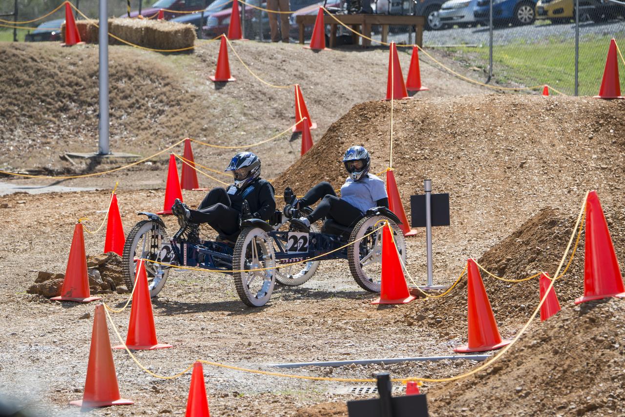 High school and university students competed in the 2018 Human Exploration Rover Challenge event at the U.S. Space and Rocket Center in Huntsville, Alabama. Students came from across the U.S. as well as several foreign countries such as Brazil, Germany, India, and Mexico. This event, which is normally a 2 day event, was shortened to 1 day in 2018 due to adverse weather conditions.
