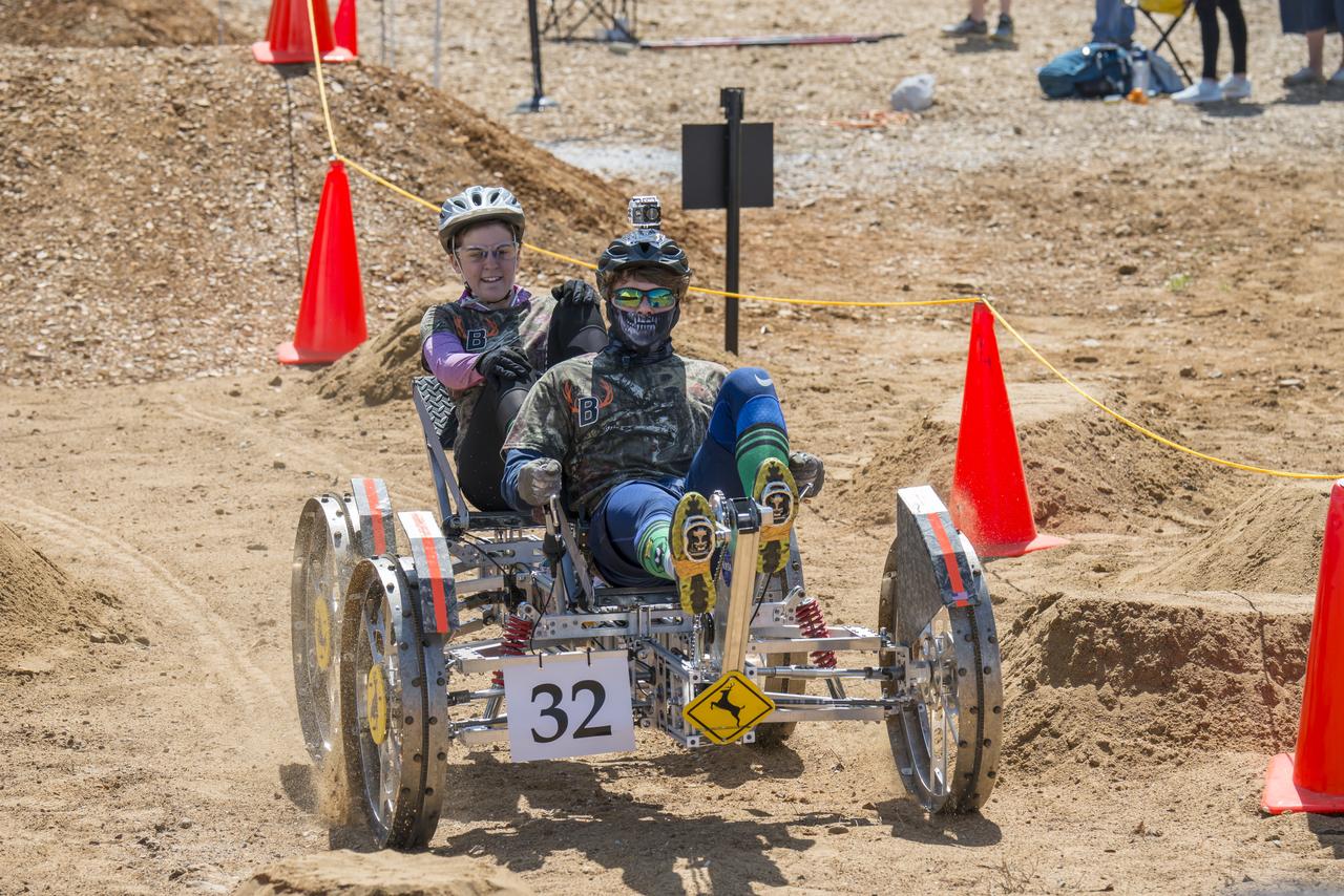 High school and university students competed in the 2018 Human Exploration Rover Challenge event at the U.S. Space and Rocket Center in Huntsville, Alabama. Students came from across the U.S. as well as several foreign countries such as Brazil, Germany, India, and Mexico. This event, which is normally a 2 day event, was shortened to 1 day in 2018 due to adverse weather conditions.