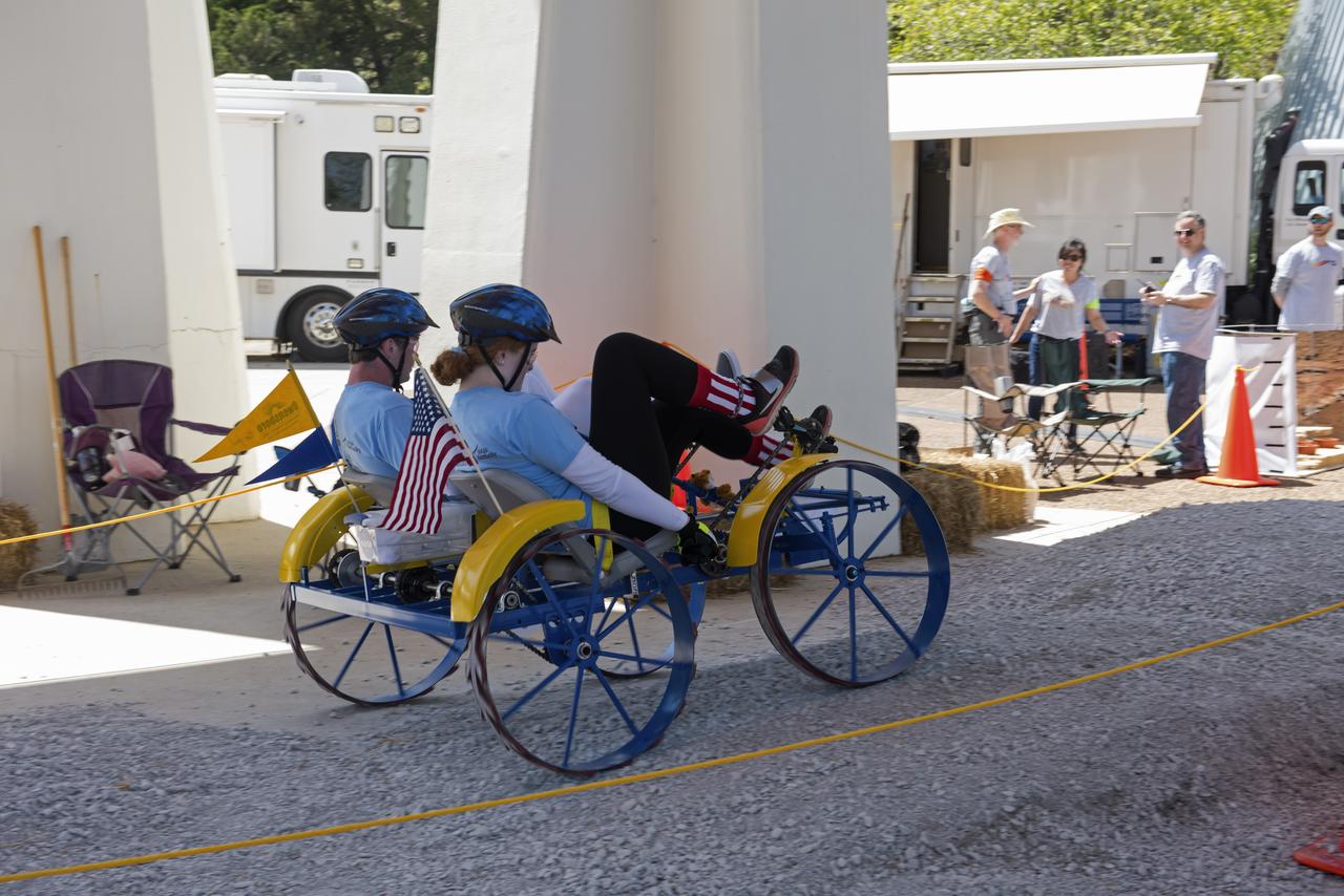  High school and university students competed in the 2018 Human Exploration Rover Challenge event at the U.S. Space and Rocket Center in Huntsville, Alabama. Students came from across the U.S. as well as several foreign countries such as Brazil, Germany, India, and Mexico. This event, which is normally a 2 day event, was shortened to 1 day in 2018 due to adverse weather conditions.