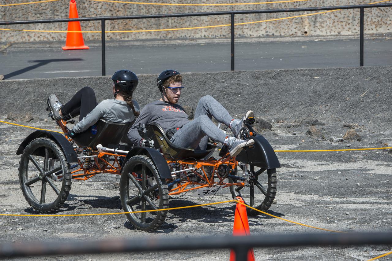 High school and university students competed in the 2018 Human Exploration Rover Challenge event at the U.S. Space and Rocket Center in Huntsville, Alabama. Students came from across the U.S. as well as several foreign countries such as Brazil, Germany, India, and Mexico. This event, which is normally a 2 day event, was shortened to 1 day in 2018 due to adverse weather conditions.