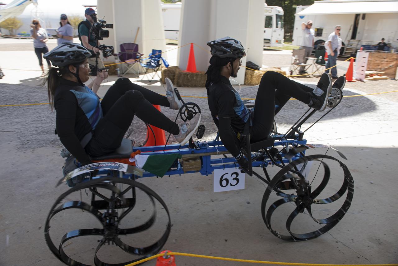  High school and university students competed in the 2018 Human Exploration Rover Challenge event at the U.S. Space and Rocket Center in Huntsville, Alabama. Students came from across the U.S. as well as several foreign countries such as Brazil, Germany, India, and Mexico. This event, which is normally a 2 day event, was shortened to 1 day in 2018 due to adverse weather conditions.