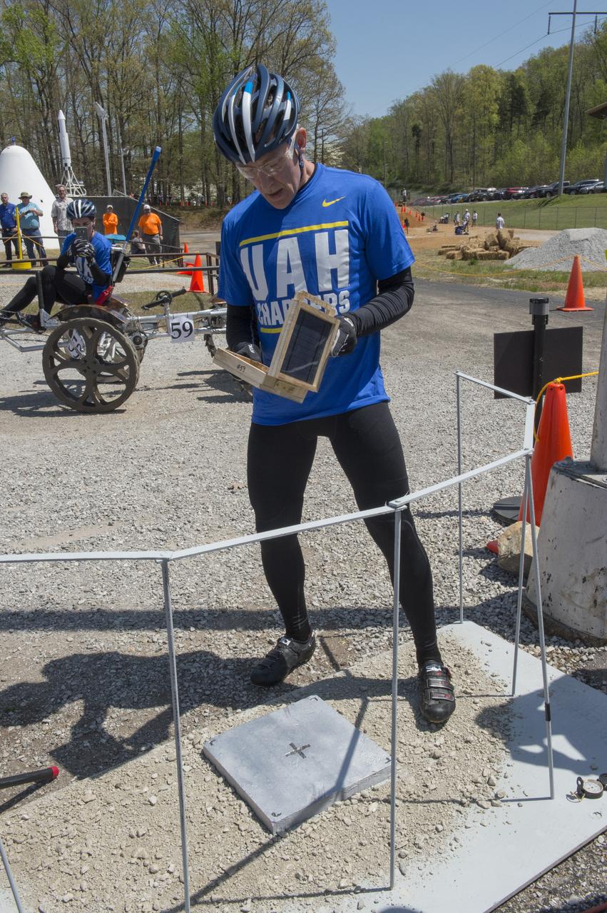High school and university students competed in the 2018 Human Exploration Rover Challenge event at the U.S. Space and Rocket Center in Huntsville, Alabama. Students came from across the U.S. as well as several foreign countries such as Brazil, Germany, India, and Mexico. This event, which is normally a 2 day event, was shortened to 1 day in 2018 due to adverse weather conditions.