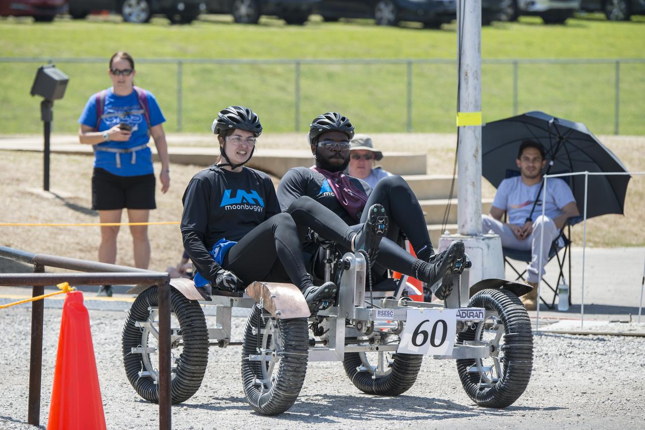 High school and university students competed in the 2018 Human Exploration Rover Challenge event at the U.S. Space and Rocket Center in Huntsville, Alabama. Students came from across the U.S. as well as several foreign countries such as Brazil, Germany, India, and Mexico. This event, which is normally a 2 day event, was shortened to 1 day in 2018 due to adverse weather conditions.