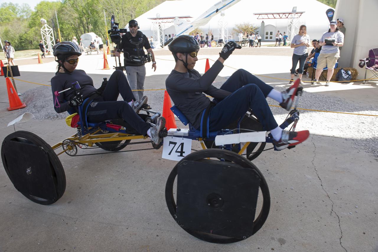  High school and university students competed in the 2018 Human Exploration Rover Challenge event at the U.S. Space and Rocket Center in Huntsville, Alabama. Students came from across the U.S. as well as several foreign countries such as Brazil, Germany, India, and Mexico. This event, which is normally a 2 day event, was shortened to 1 day in 2018 due to adverse weather conditions.