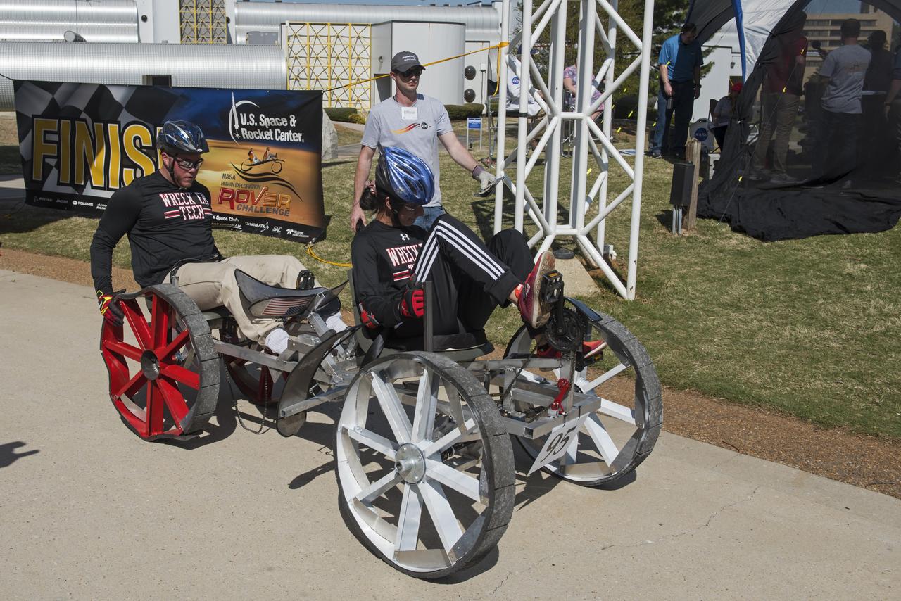  High school and university students competed in the 2018 Human Exploration Rover Challenge event at the U.S. Space and Rocket Center in Huntsville, Alabama. Students came from across the U.S. as well as several foreign countries such as Brazil, Germany, India, and Mexico. This event, which is normally a 2 day event, was shortened to 1 day in 2018 due to adverse weather conditions.