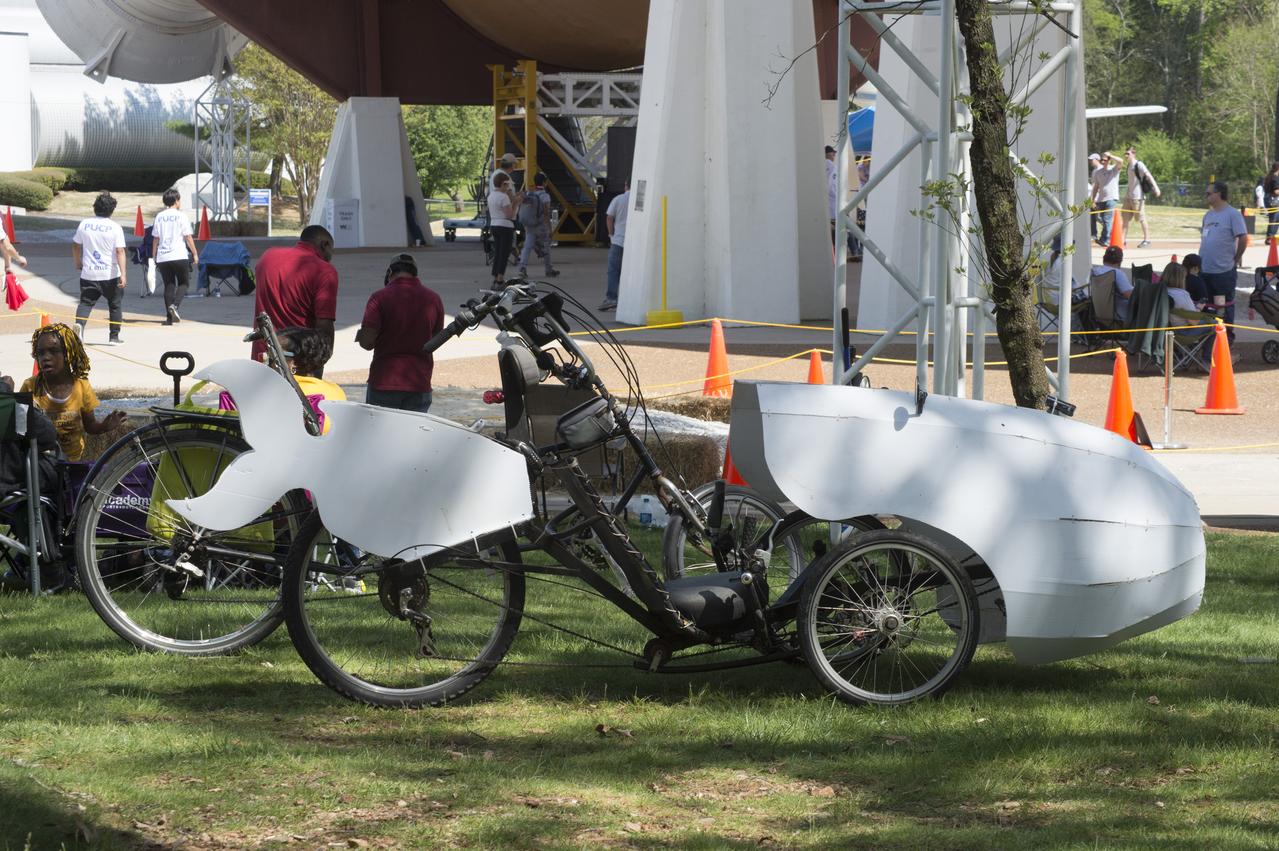 High school and university students competed in the 2018 Human Exploration Rover Challenge event at the U.S. Space and Rocket Center in Huntsville, Alabama. Students came from across the U.S. as well as several foreign countries such as Brazil, Germany, India, and Mexico. This event, which is normally a 2 day event, was shortened to 1 day in 2018 due to adverse weather conditions.