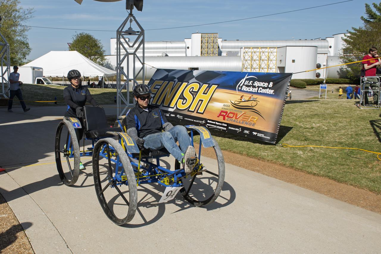  High school and university students competed in the 2018 Human Exploration Rover Challenge event at the U.S. Space and Rocket Center in Huntsville, Alabama. Students came from across the U.S. as well as several foreign countries such as Brazil, Germany, India, and Mexico. This event, which is normally a 2 day event, was shortened to 1 day in 2018 due to adverse weather conditions.