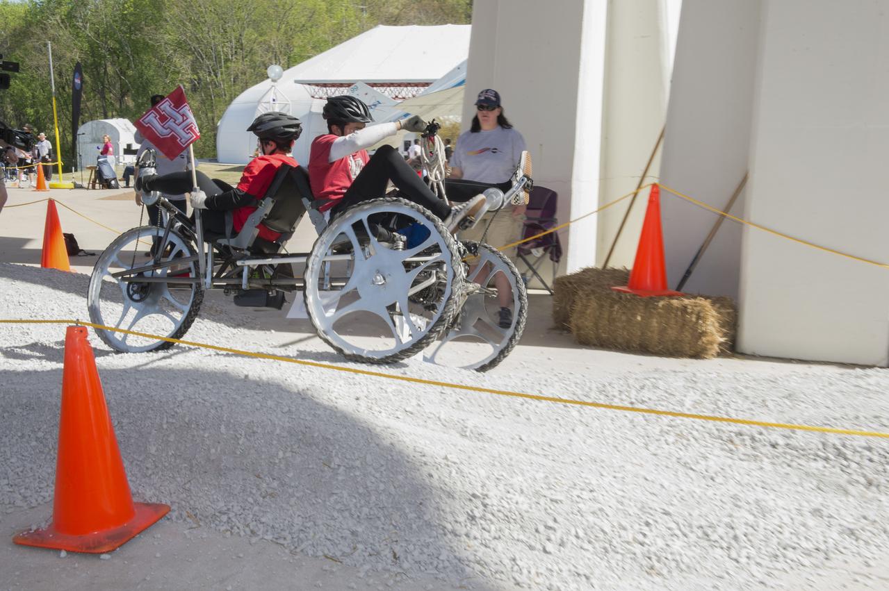 High school and university students competed in the 2018 Human Exploration Rover Challenge event at the U.S. Space and Rocket Center in Huntsville, Alabama. Students came from across the U.S. as well as several foreign countries such as Brazil, Germany, India, and Mexico. This event, which is normally a 2 day event, was shortened to 1 day in 2018 due to adverse weather conditions.