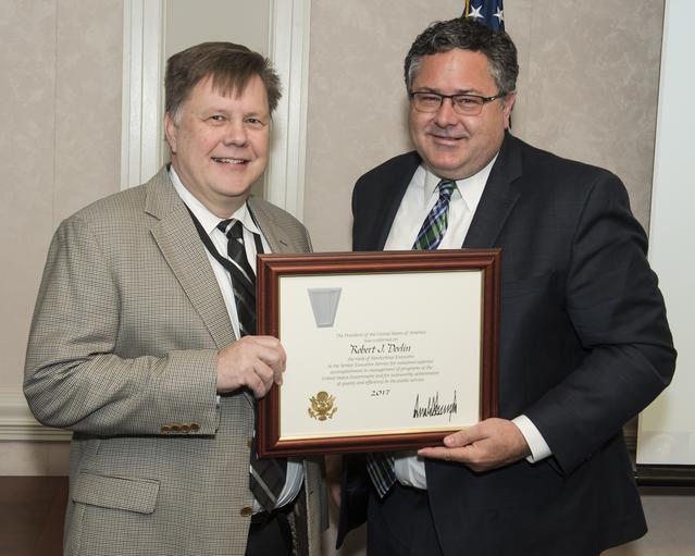 NASA image: Robert Devlin presented with 2017 Presidential Rank Award for Me