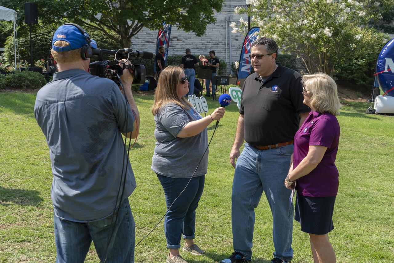 NASA's Marshall Space Flight Center showcased it's various projects for the public in Huntsville, Alabama's Big Spring Park. Exhibits were displayed by all of the various directorates of the Center with employee volunteers explaining all aspects of their projects. Adding to the festivities was the attendance of retired NASA astronaut Robert "Hoot" Gibson.