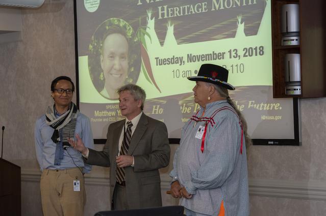 NASA image: JOHNNY STEPHENSON WITH MATTHEW YAZZIE, L, AND JIMMY YELLOWHORSE,