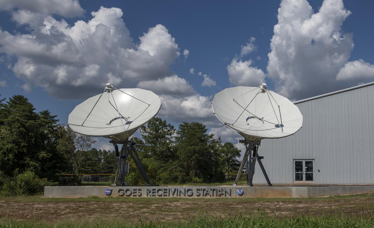 The Geostationary Operational Environmental Satellites (GOES) photographed prior to the dedication of the site on September 21, 2018.