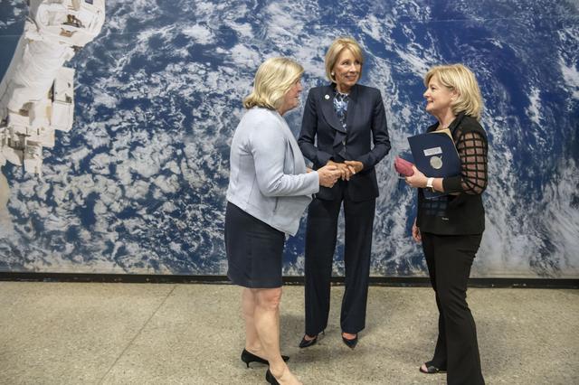 NASA image: Betsy DeVos, Secretary of Education, Visit to MSFC and USSRC
