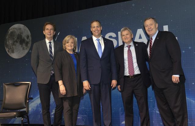 NASA image: NASA Administrator Jim Bridenstine , March 26 all-hands event.