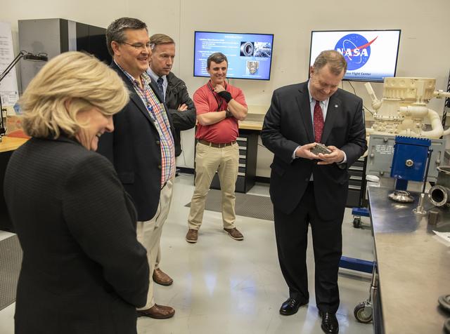 NASA image: NASA Deputy Administrator, Jim Morhard, Tours MSFC Additive Manu