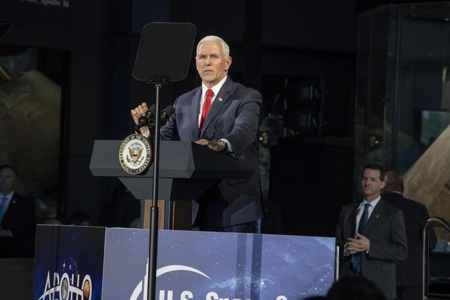 NASA image: The National Space Council Meets With V.P. Mike Pence