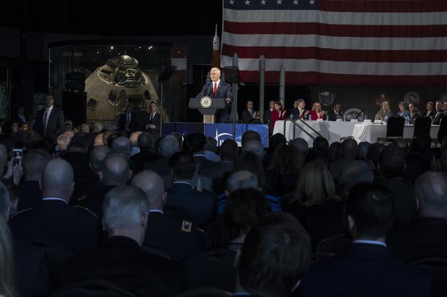 NASA image: The National Space Council Meets With V.P. Mike Pence